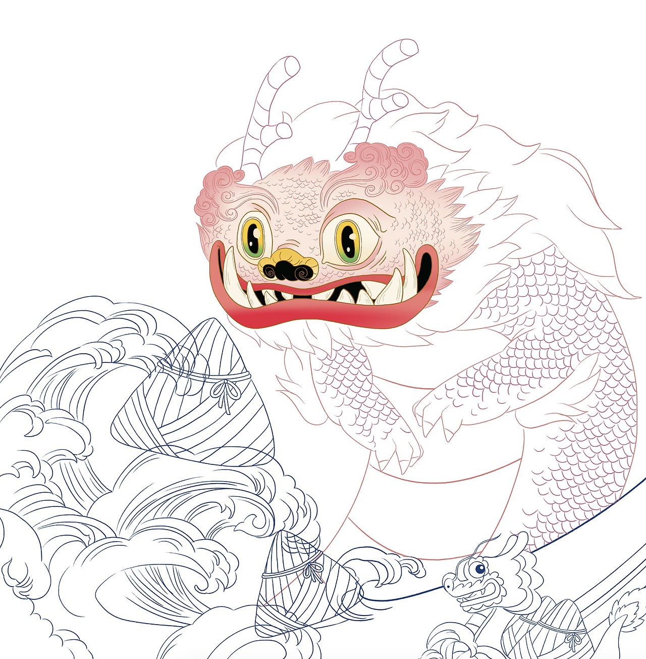 端午（图ZMjU3OTE0MTcy） - 新锐潮流插画 - 站酷设计师立定原创素材 - 站酷ZCOOL