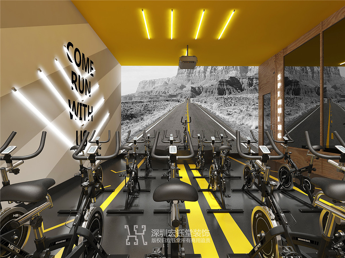 郑州中奥时尚健身房装修设计案例