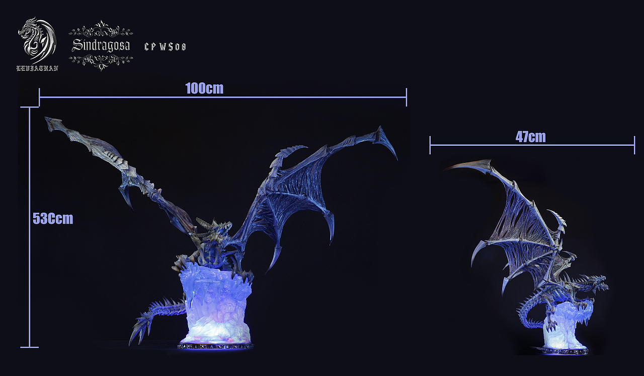 冰霜巨龙，翼展一米（图ZMTYzNjk1MDgw） - 玩具 - 站酷设计师核玩coreplay原创素材 - 站酷ZCOOL