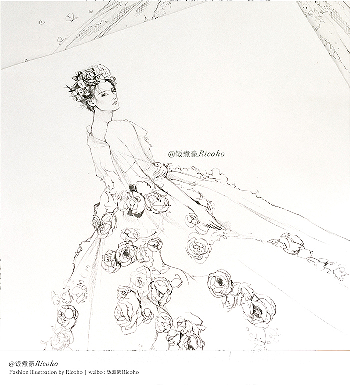 ShiniUni | 独角兽系列高定婚纱插画