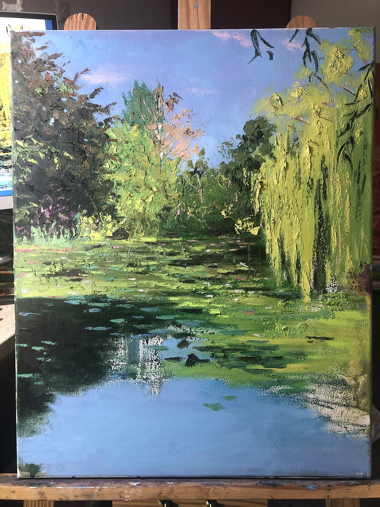 油画棒莫奈花园（图ZMTkyNDI2Nzg0） - 绘画 - 站酷设计师木下彩铅原创素材 - 站酷ZCOOL