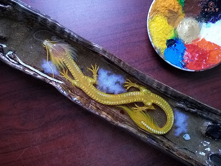 金木龙池——凡尼亨3d树脂画龙