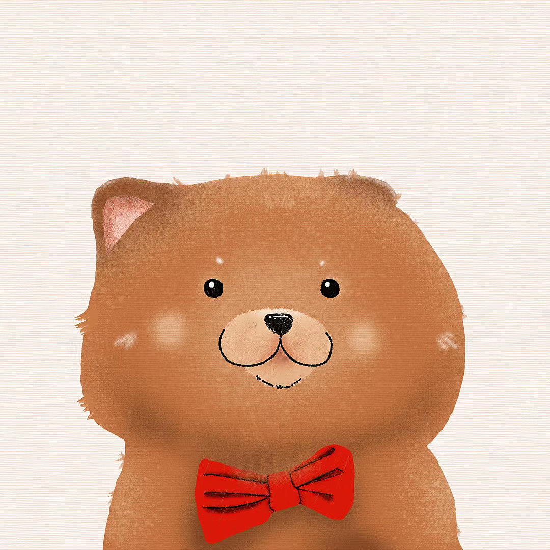 像小熊的小博美