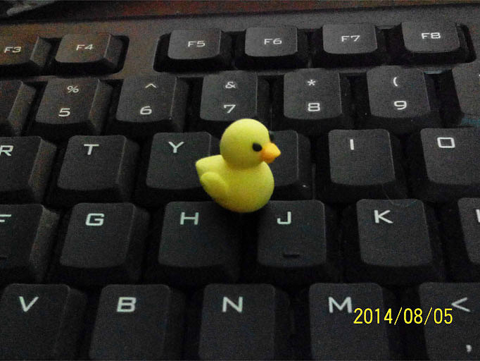 粘土练习作品之三:小鸭子