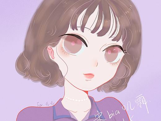 临摹微改人物头像；SAI首次尝试头像