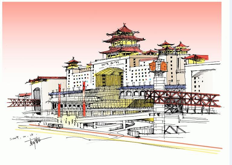 手绘北京|空间|建筑设计|hananzz_原创作品-站酷zcool