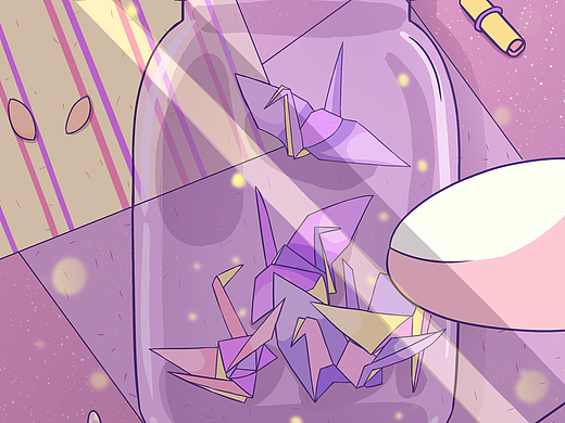 愿（個人主頁-ZNDYzMTcxNjA=） - 商業(yè)插畫 - 站酷設計師胖檸m原創(chuàng)素材 - 站酷ZCOOL