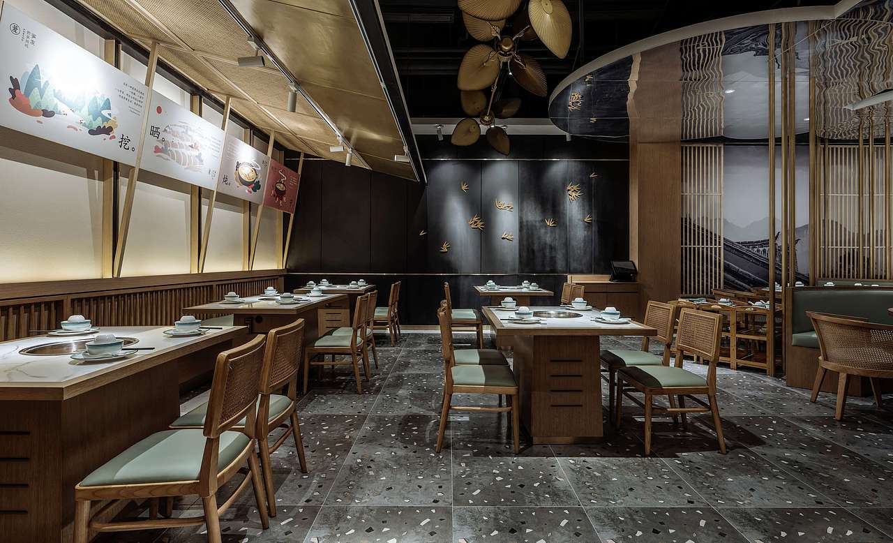 吉造新作｜移换山野本味 笋友滨江天街店（图ZMjgzMzY1NDcy） - 酒店餐饮设计 - 站酷设计师吉造设计原创素材 - 站酷ZCOOL