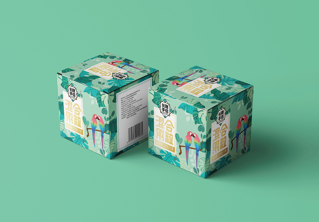 长隆手信混合果粒：在包装上为金刚鹦鹉造一片雨林（图ZMjUzNjg5MTA4） - 包装 - 站酷设计师With_town为之堂原创素材 - 站酷ZCOOL