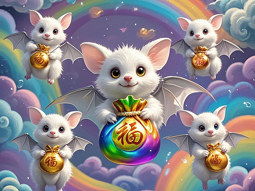 幻境系列之卡通版蝙蝠(原创)