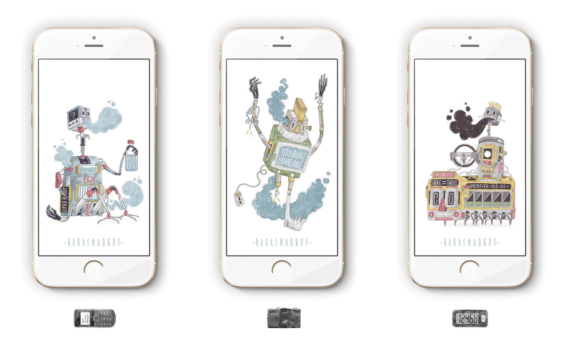 BROKEN ROBOT(图ZNjAwOTE3Mjg=) - 商业插画 - 站酷设计师SEEBIN原创素材 - 站酷ZCOOL