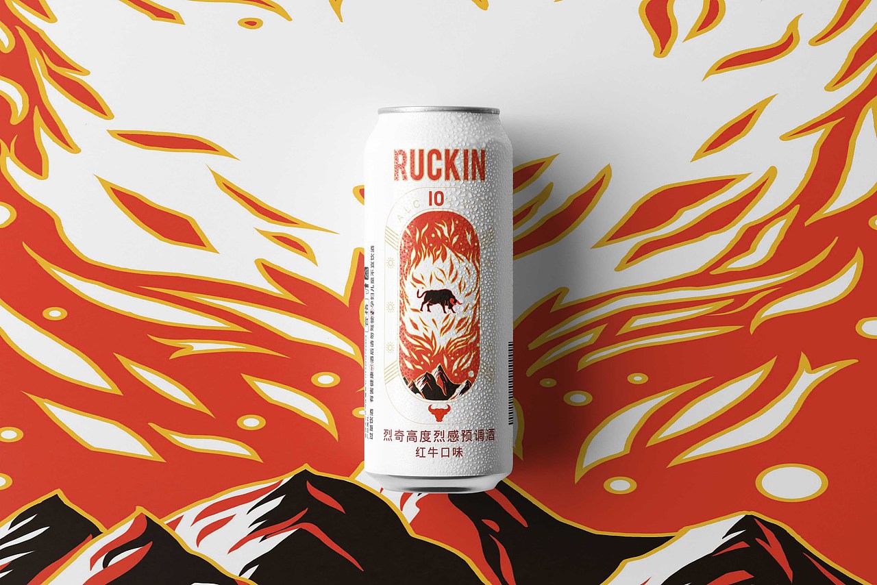 RUCKIN鸡尾酒包装插画（图ZMjc2MzE1MzM2） - 商业插画 - 站酷设计师由程程yoyo原创素材 - 站酷ZCOOL