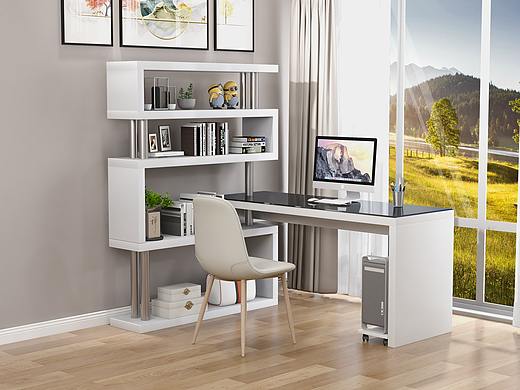 3D电脑桌建模渲染效果图