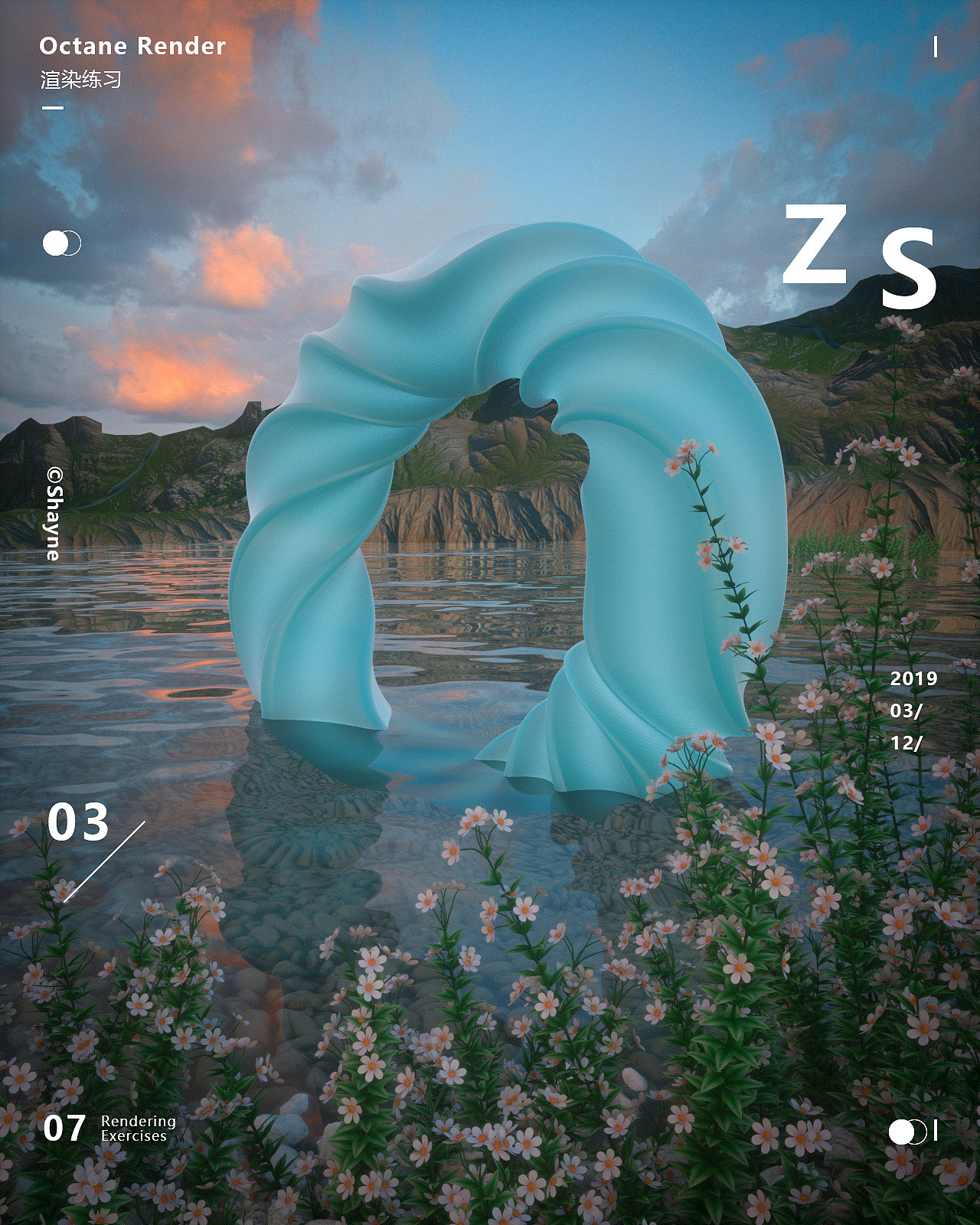 三月、四月OC渲染练习（图ZMTU2ODUyMDky） - 场景 - 站酷设计师丶Shayne7原创素材 - 站酷ZCOOL