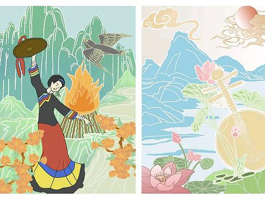 彝韻新風(fēng)（個(gè)人主頁(yè)-ZNjczNTM4NjA=） - 包裝 - 站酷設(shè)計(jì)師舍不得月亮原創(chuàng)素材 - 站酷ZCOOL