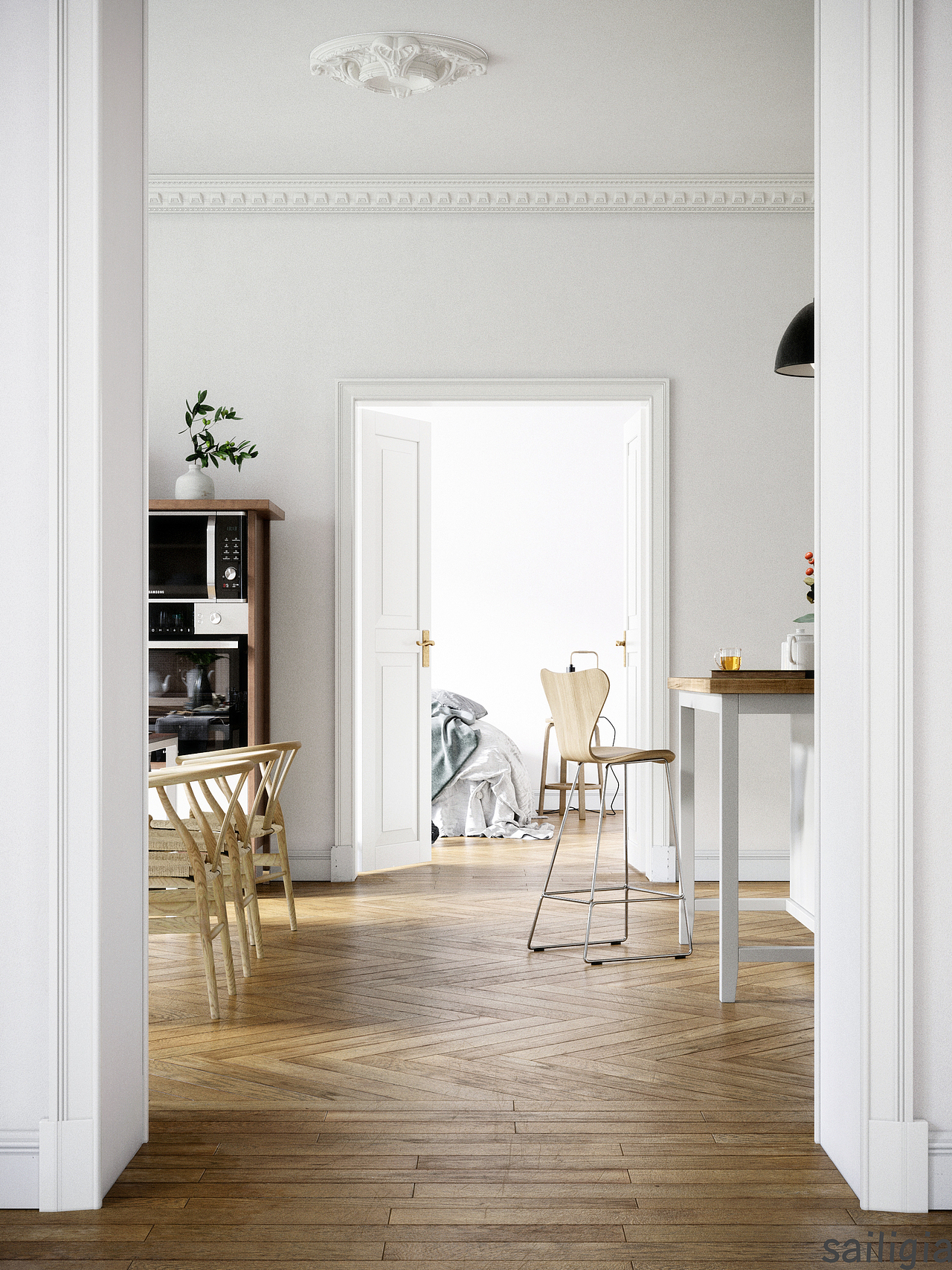 北欧厨房（图ZMTQ1OTg0NTgw） - 家装设计 - 站酷设计师Sailigia原创素材 - 站酷ZCOOL