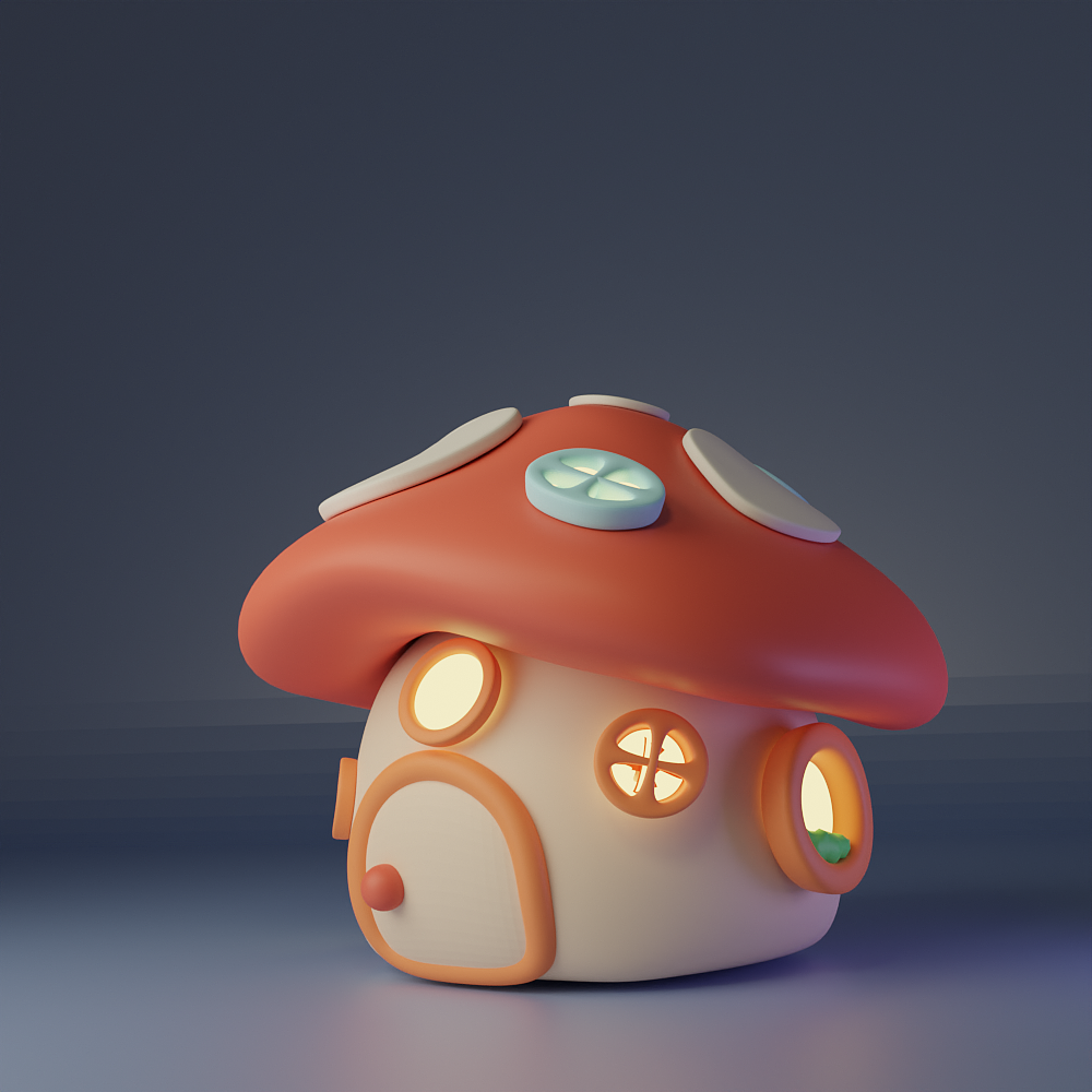 Blender春日创作打卡-01蘑菇屋（图ZMzM5MjQ4ODc2） - 其他三维 - 站酷设计师喜欢今天呐原创素材 - 站酷ZCOOL
