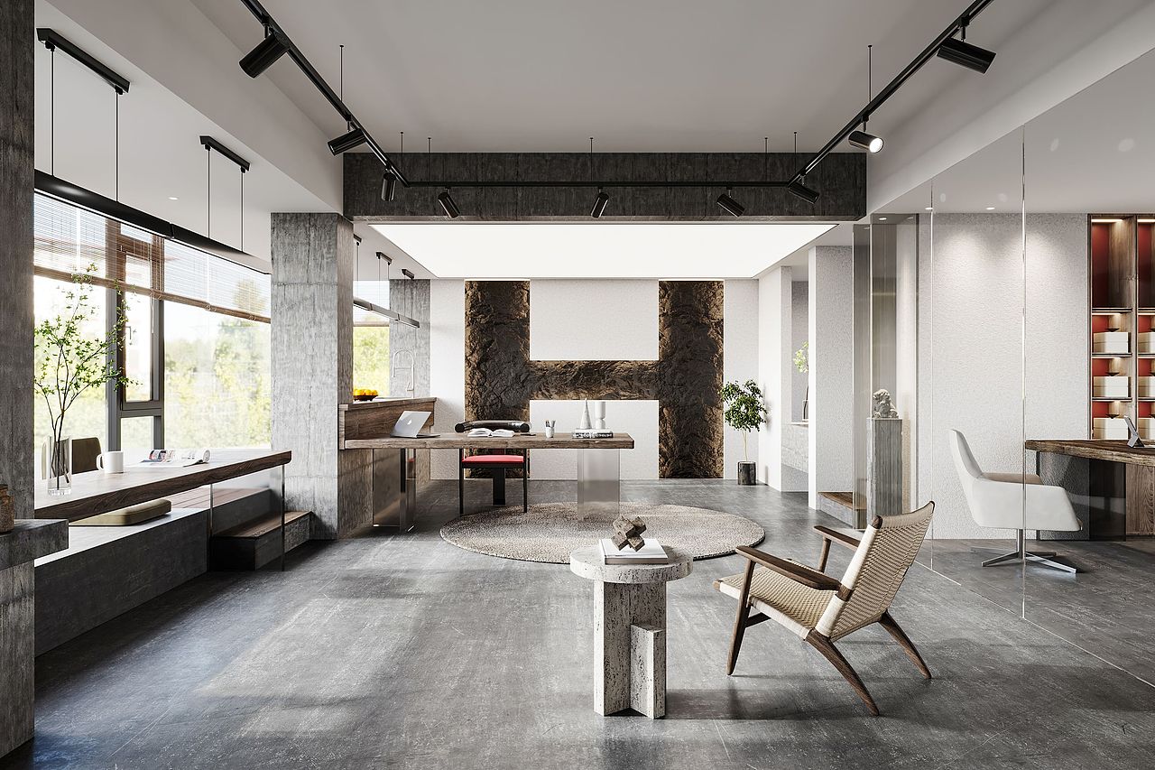 宅寂与新中式结合（图ZMjU2OTEwMzQw） - 商业空间设计 - 站酷设计师做设计的老杨原创素材 - 站酷ZCOOL