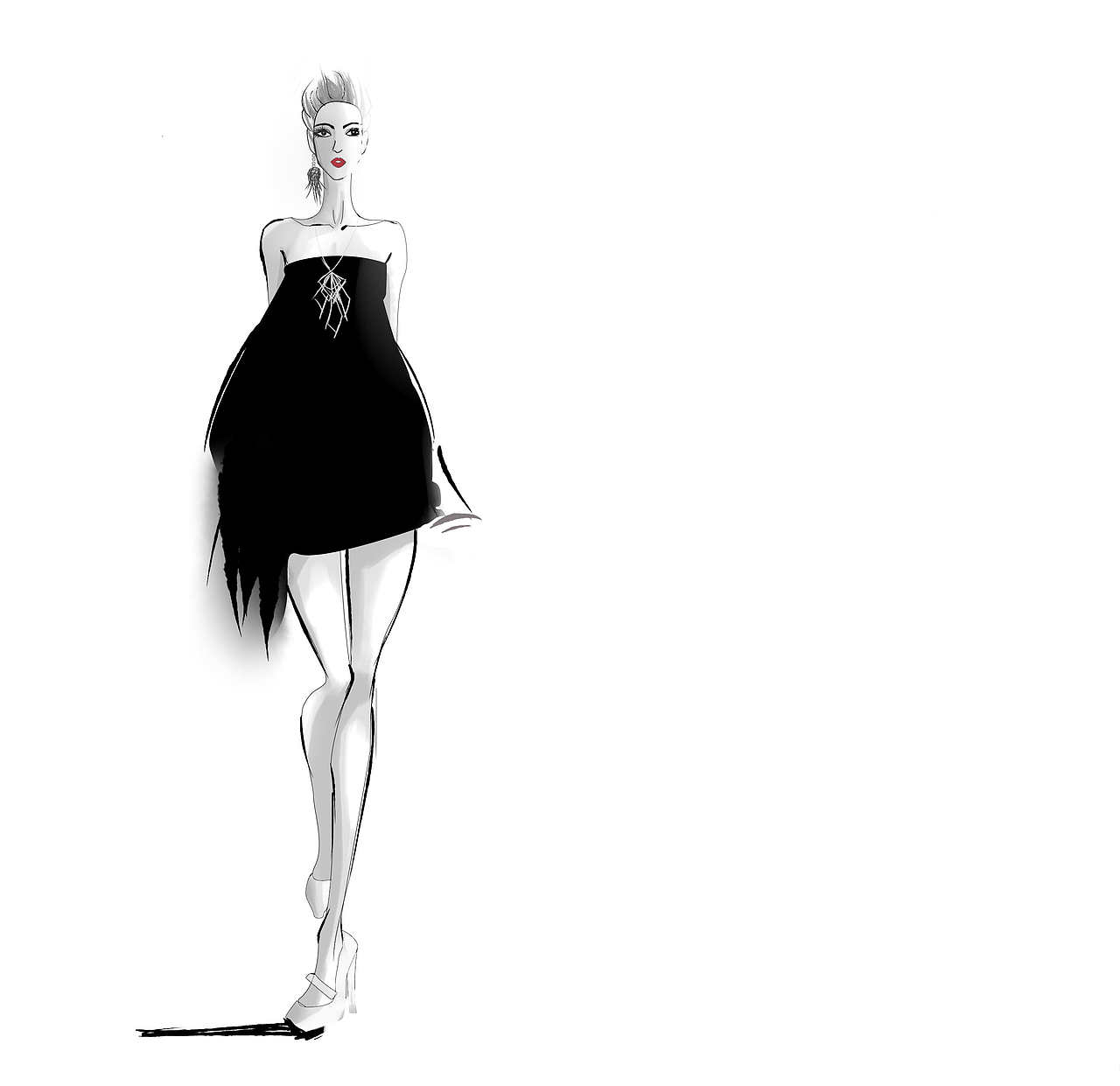 时尚插画 人物插画 服装插画
