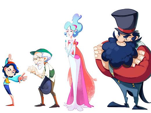 动画角色设定 (多张)