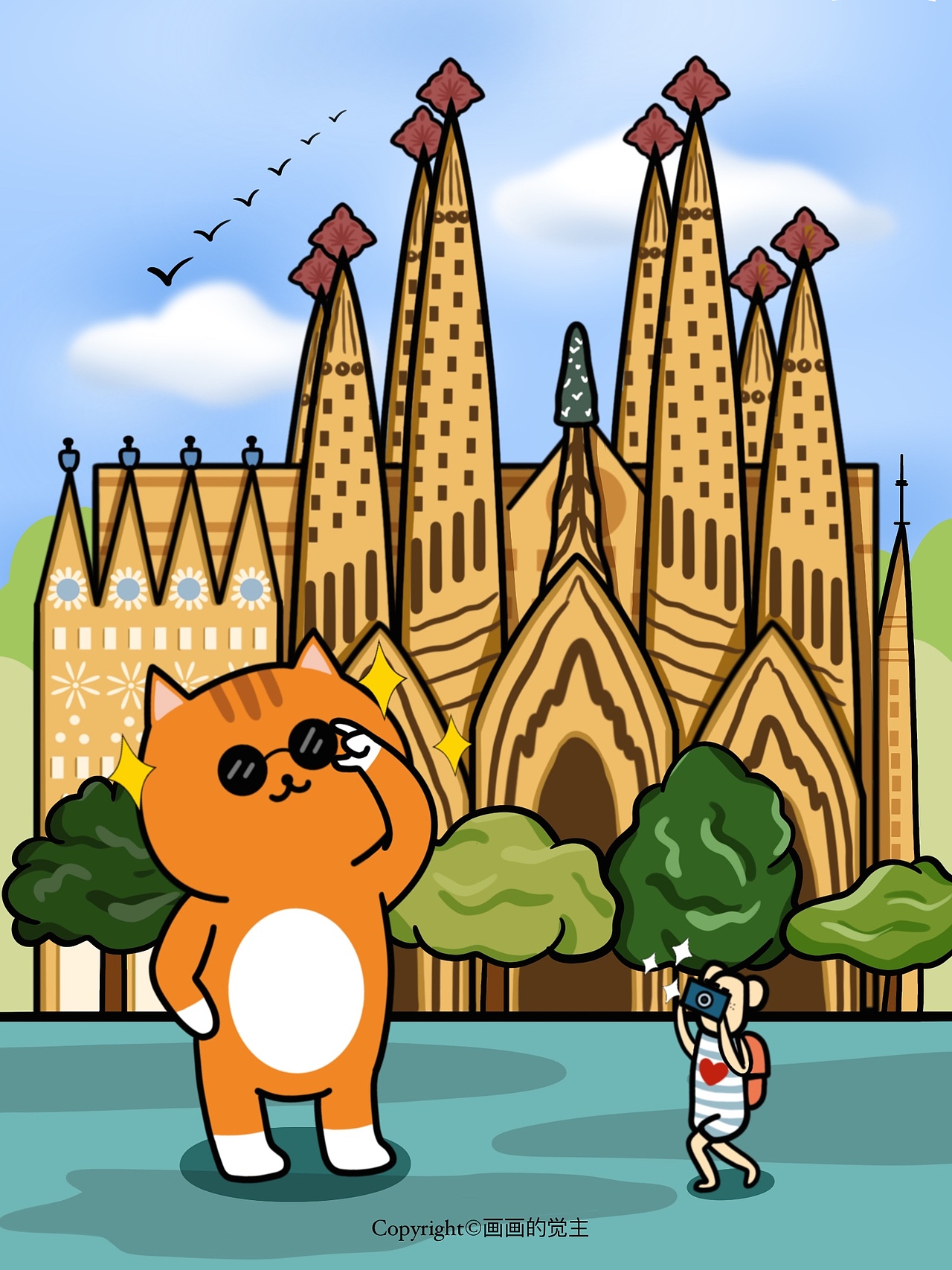 小肥波的旅行日记（1）（图ZMjM5MzA1MDM2） - 艺术插画 - 站酷设计师画画的觉主原创素材 - 站酷ZCOOL