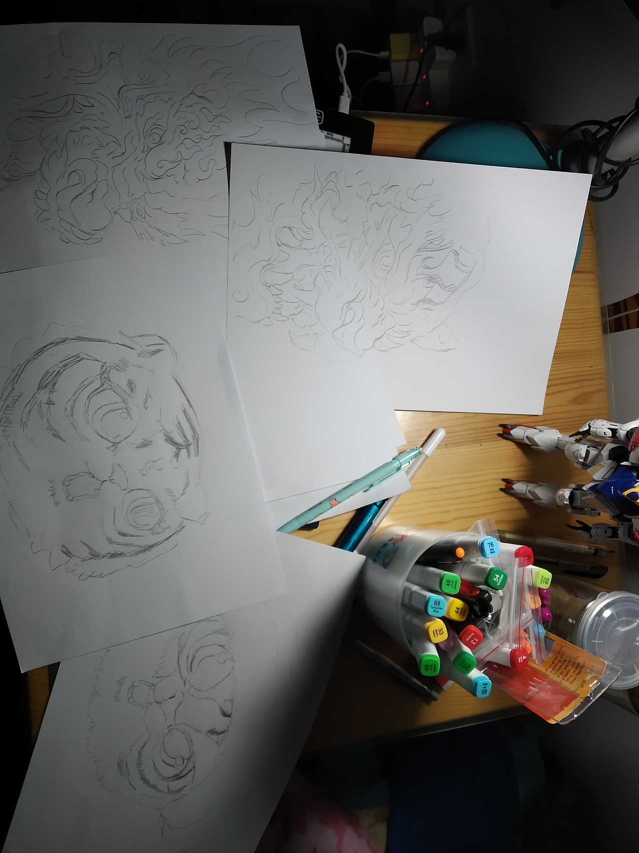 手绘年画2022（图ZMjkxMDcxNjU2） - 艺术插画 - 站酷设计师遗忘的未来原创素材 - 站酷ZCOOL