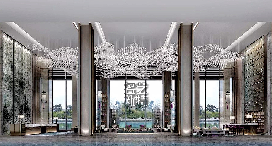 皇冠假日酒店艺术造型吊灯定制