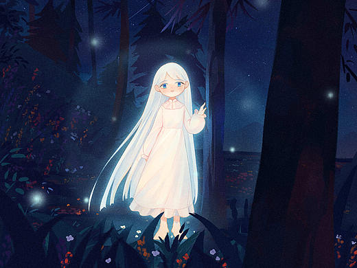 夜晚森林