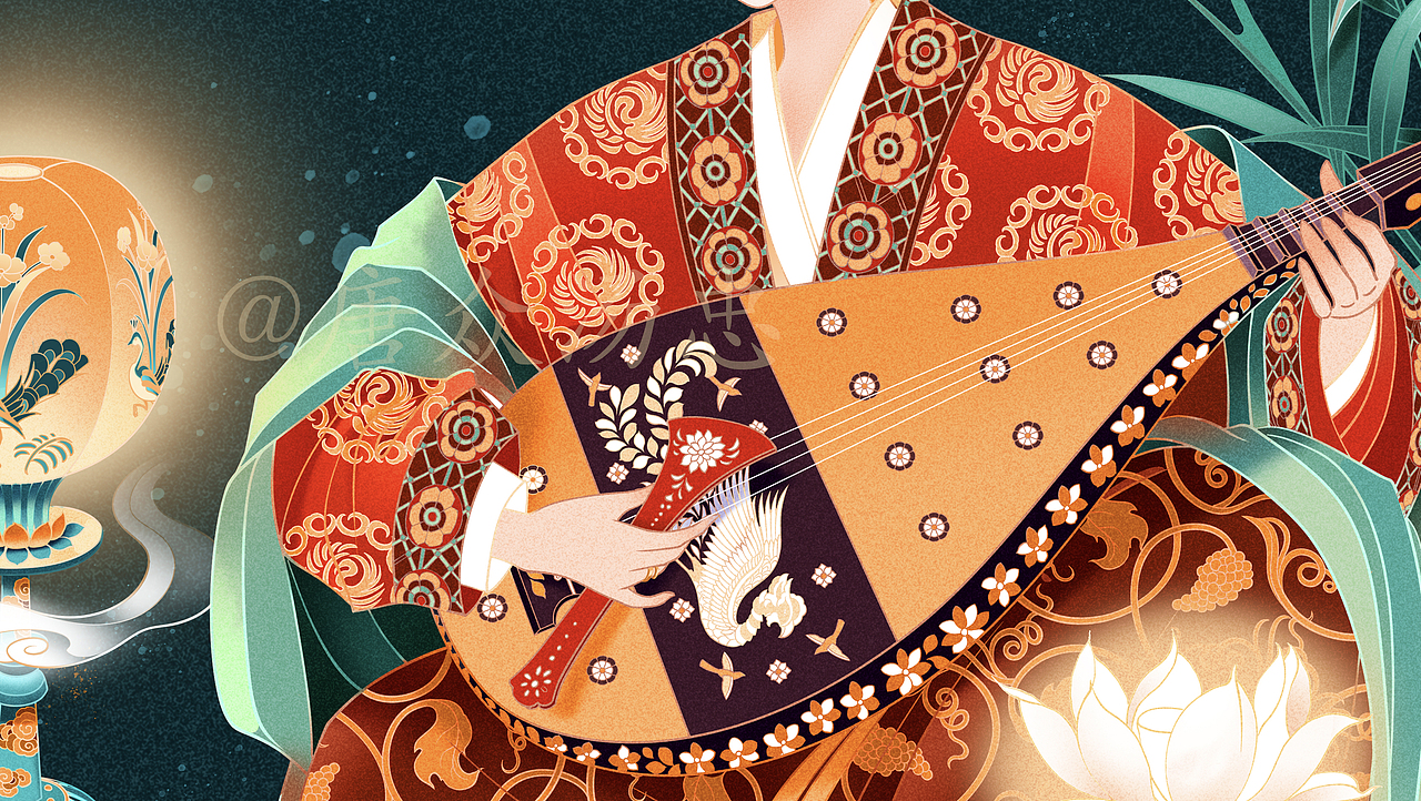 《琵琶行》插画