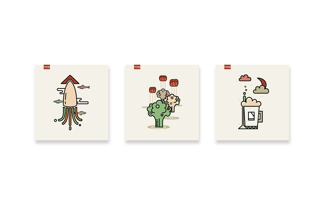 近期插画作品【2】（图ZOTI1OTUwNDg=） - 商业插画 - 站酷设计师芝麻品牌原创素材 - 站酷ZCOOL