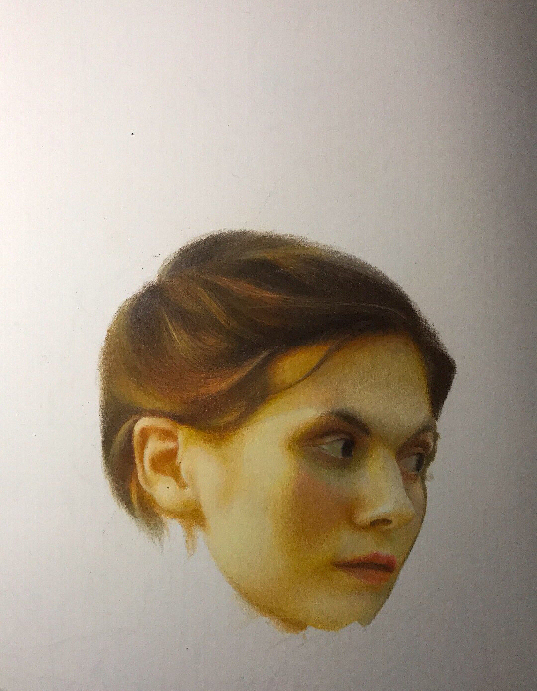 彩铅—《回眸》