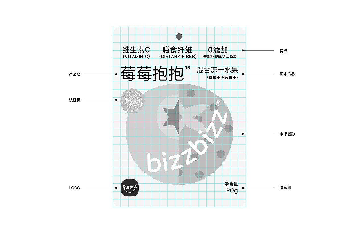 哔滋哔滋®抱抱系列 ｜ 零食 果干 食品 包装 儿童 水果（图ZMjk0MDg4NTIw） - 包装 - 站酷设计师DXD_studio原创素材 - 站酷ZCOOL