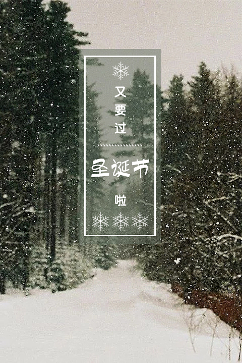 一年一度·给朋友们的圣诞卡片