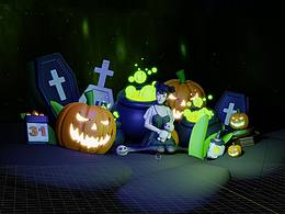 萬圣節(jié)小場景