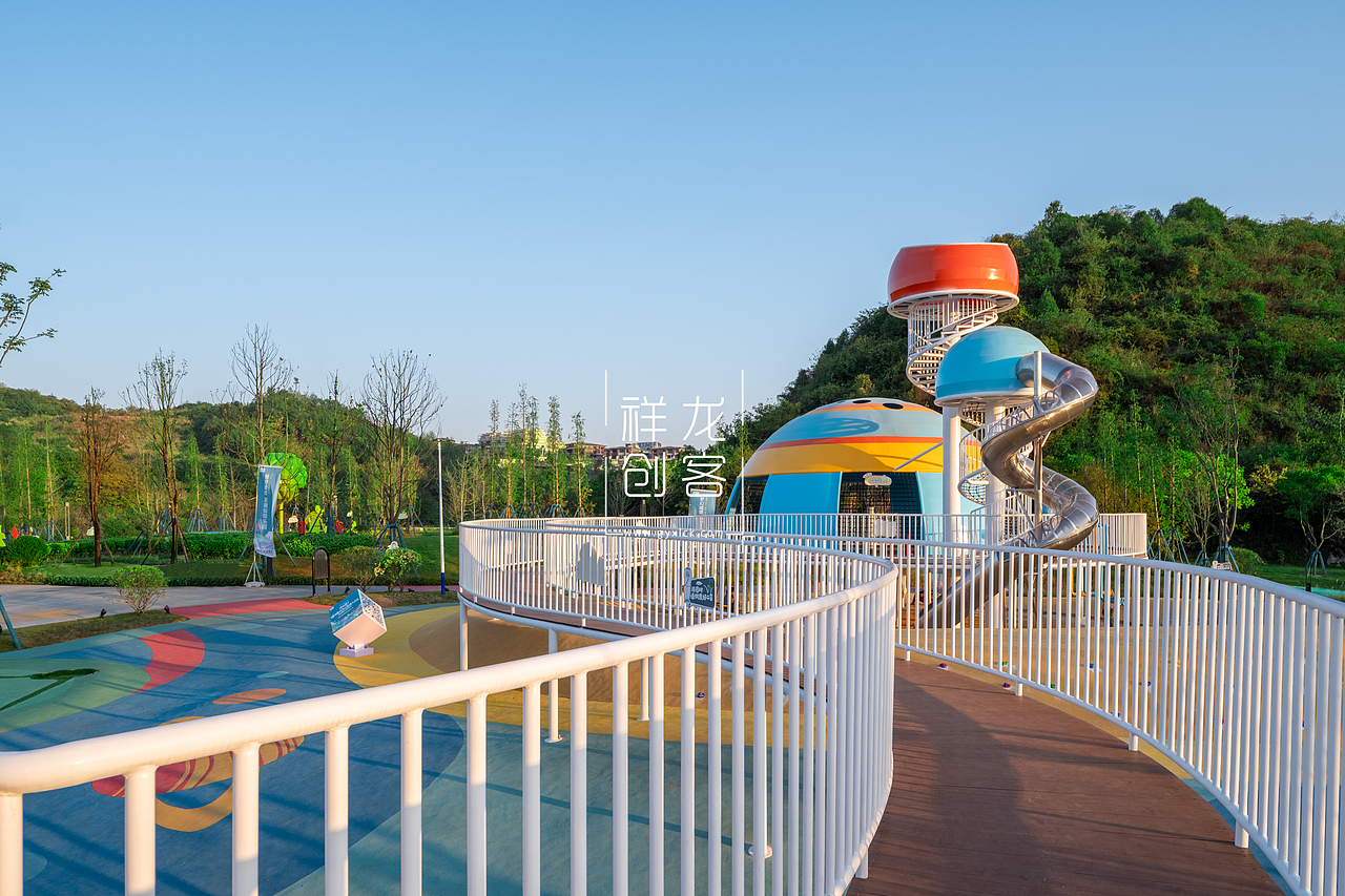 园林实景|中铁阅山湖无动力乐园建筑空间摄影