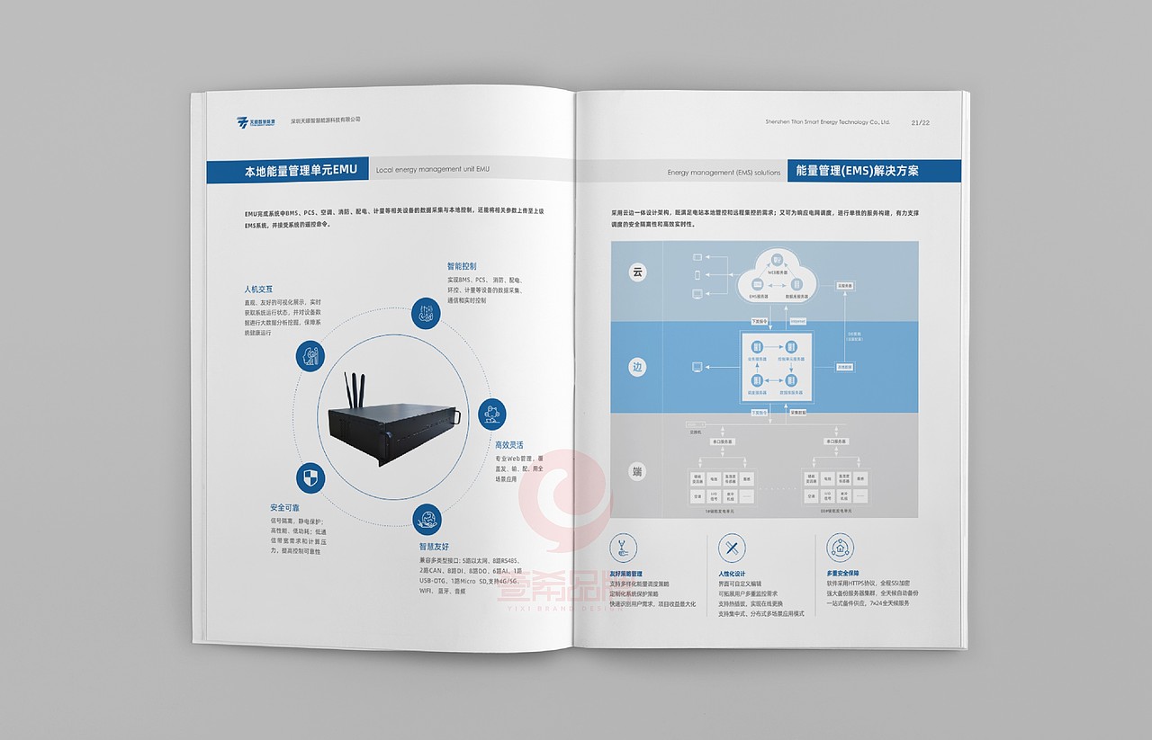 一希品牌设计--智慧能源公司画册宣传册设计