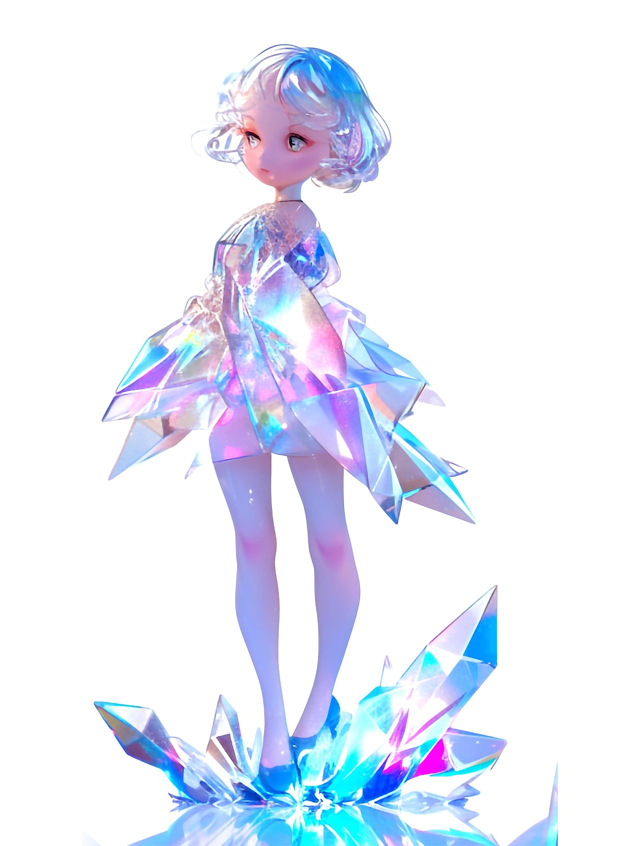 MJ盲盒冰花娃娃（图ZMzY3NzkxMDk2） - AI作品 - 站酷设计师tendo原创素材 - 站酷ZCOOL
