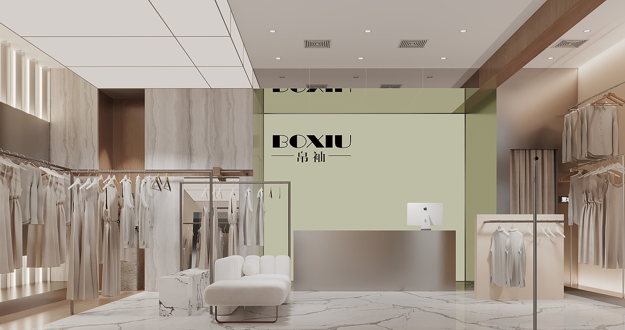 服装店（图ZMzQ4MDkwMjI0） - 商业空间设计 - 站酷设计师近在咫尺设计原创素材 - 站酷ZCOOL