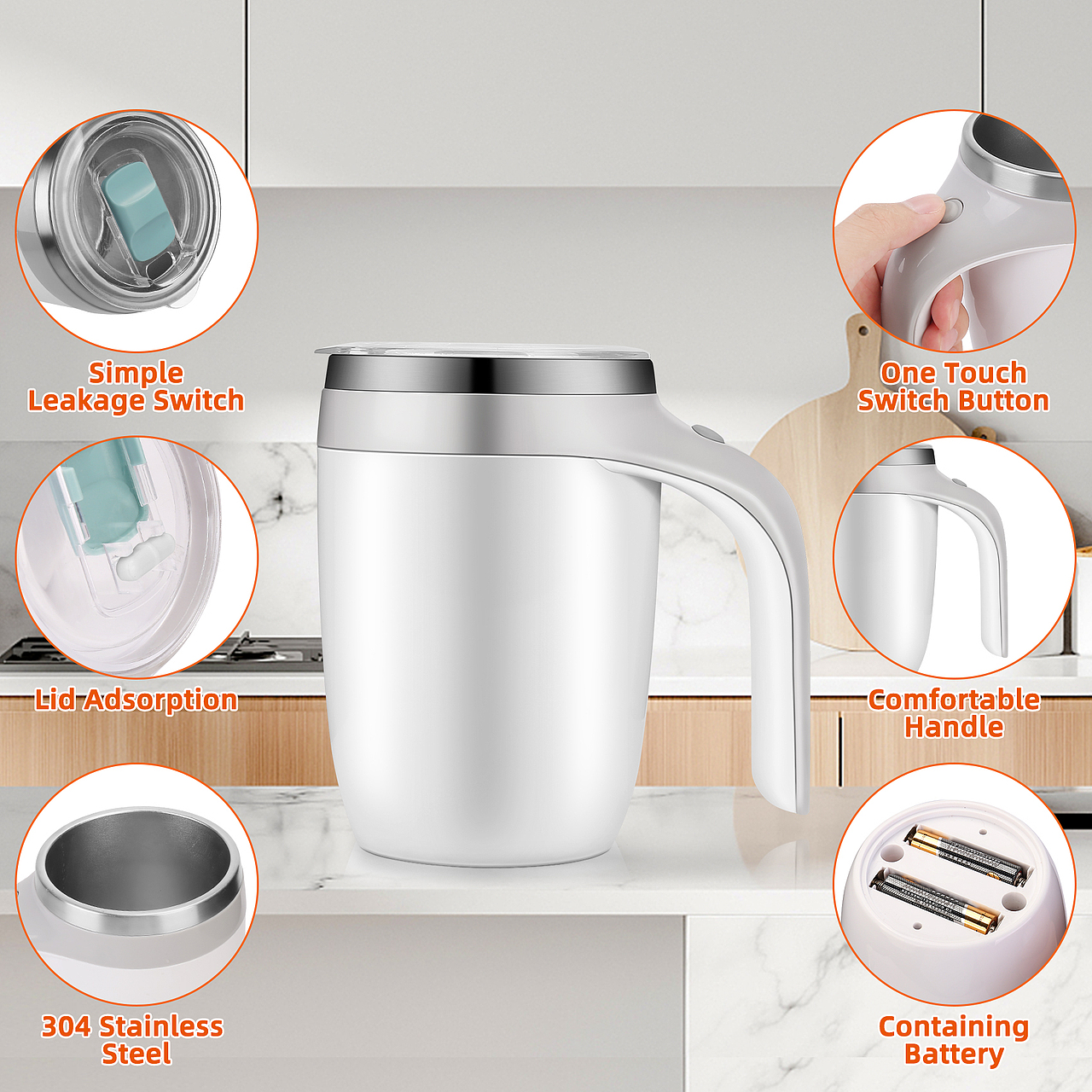 亚马逊主图详情页设计︱磁力自动咖啡搅拌杯