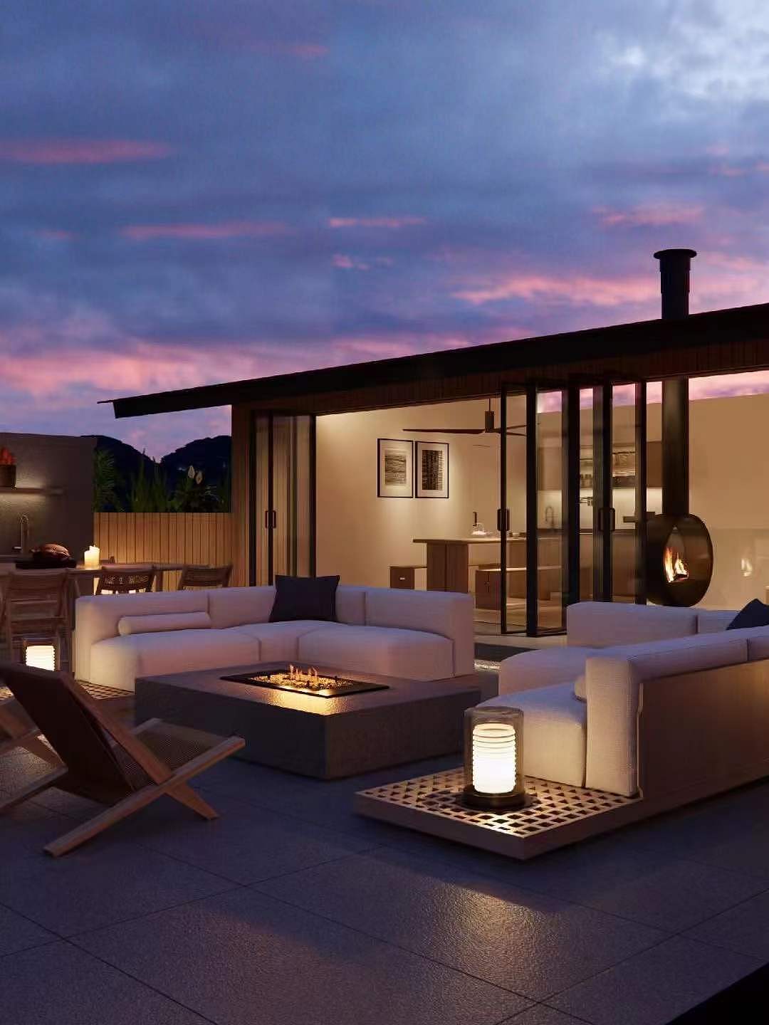 私宅楼顶露台💫纵使天寒地冻 生活的热情不能减