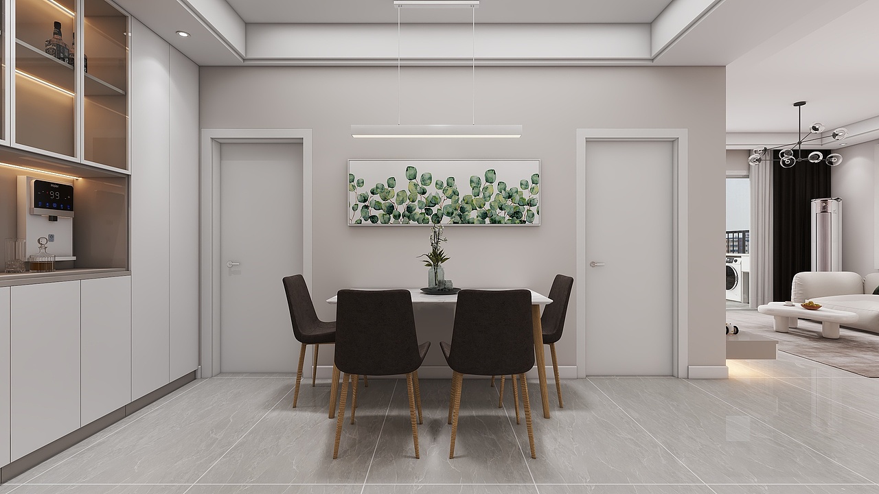 四川眉山通威城市森林花园(149平方现代简约三居室)