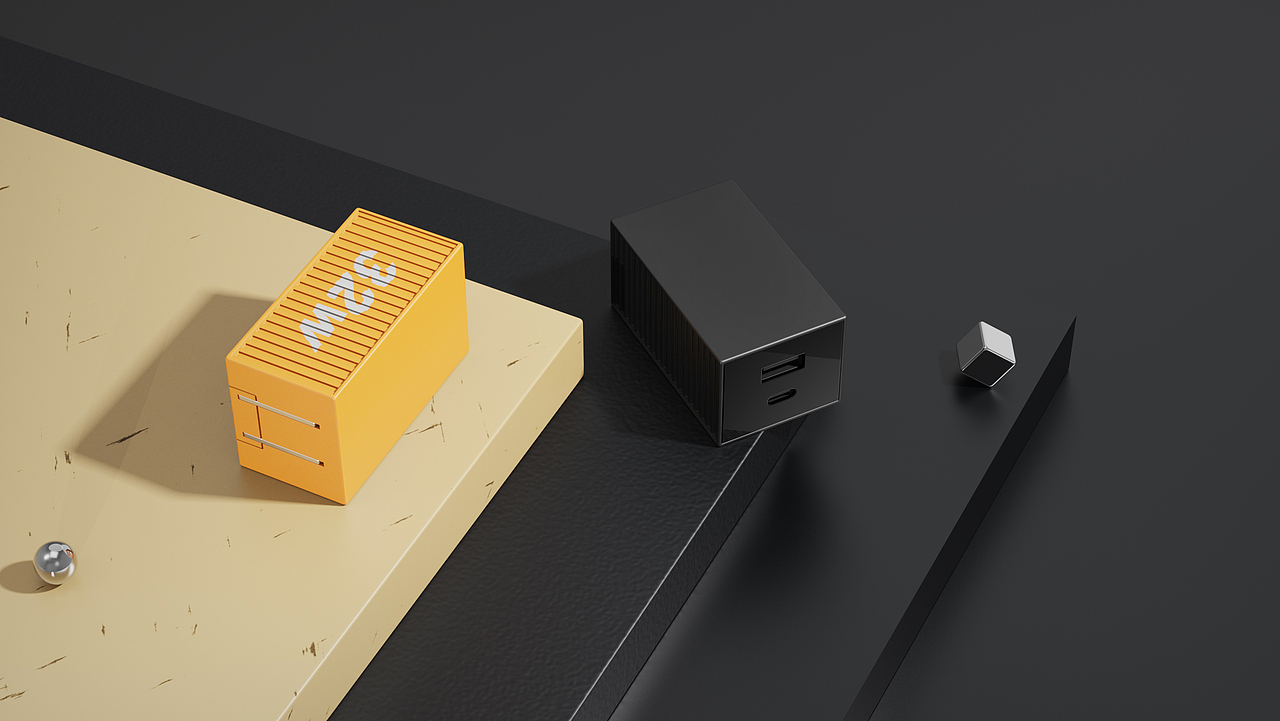 “集装箱”充电器 l ODIAN DESIGN原点工业设计（图ZMzE2NzA3NjMy） - 电子产品 - 站酷设计师原点工业设计原创素材 - 站酷ZCOOL