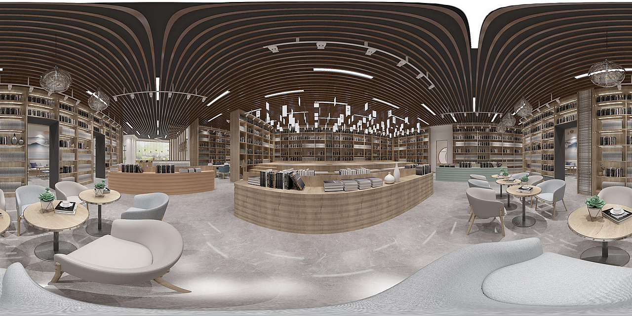 1992效果图公司(工装书店全景图)