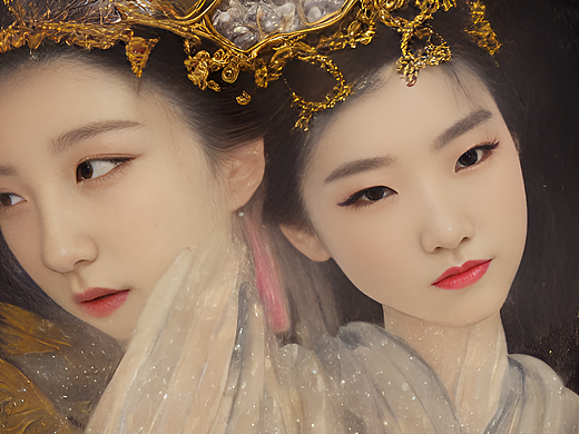 #站酷梦笔#古風美女肖像，汉服，幻想，複黃金比例,環