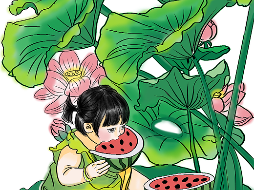 女孩（个人主页-ZNjA5MTcxMDg=） - 创作习作 - 站酷设计师馨月12138原创素材 - 站酷ZCOOL