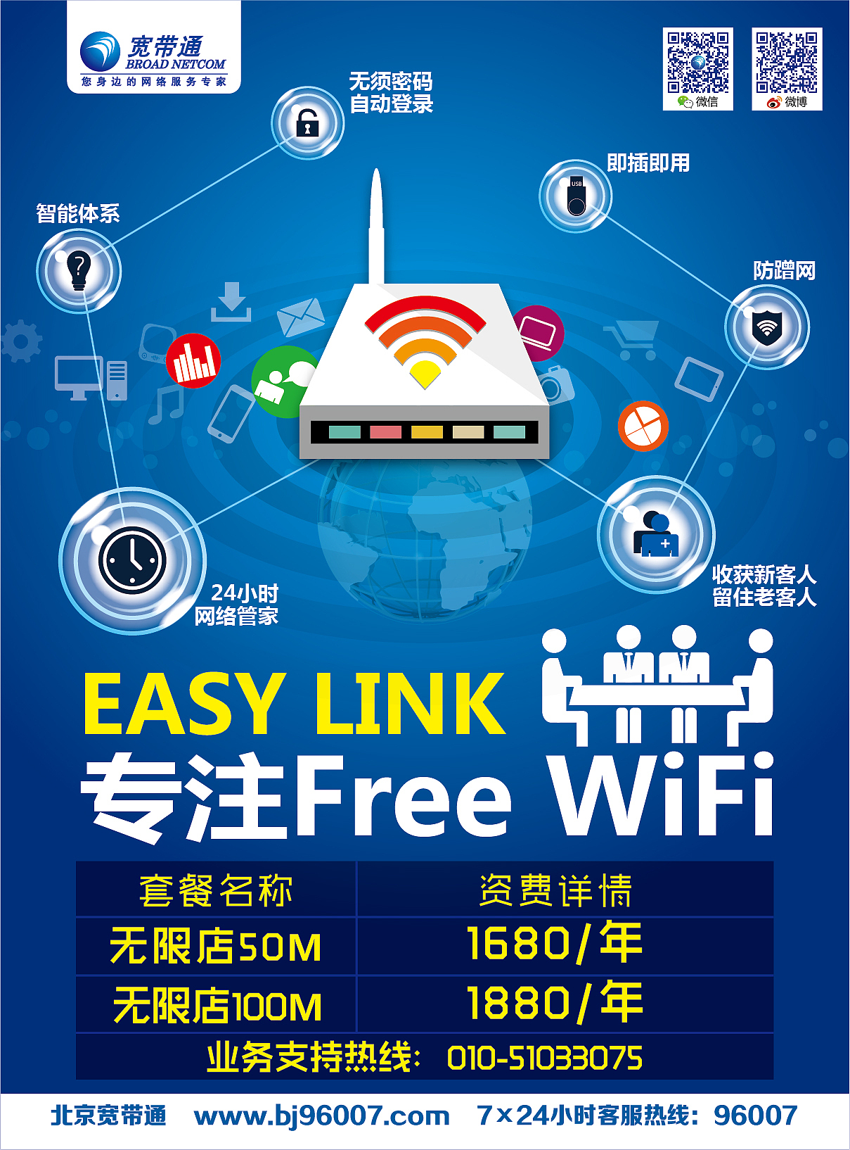 无线wifi宣传海报设计