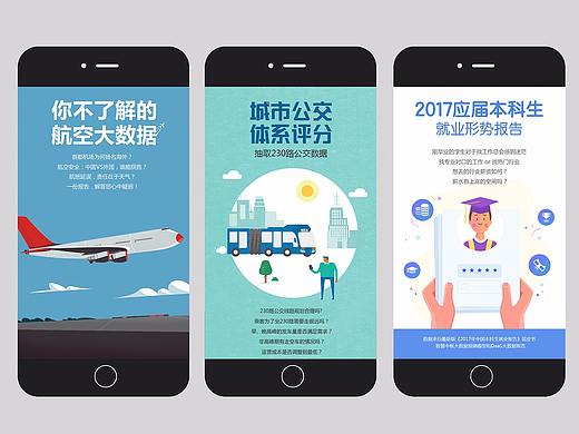 航空数据报告+公交系统报告+本科生就业形势报告h5
