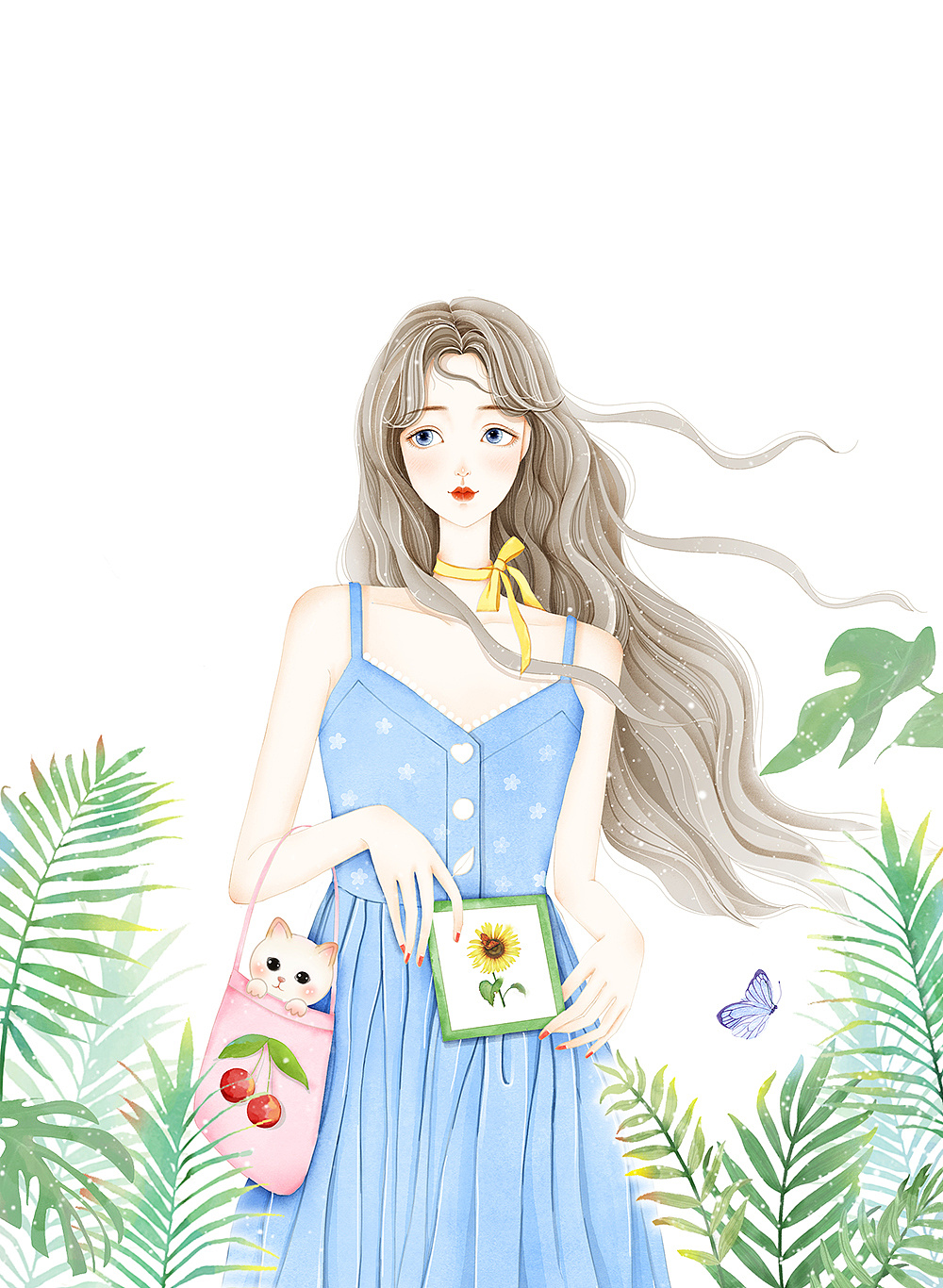 小清新色的女孩子们|插画|商业插画|培培猫 - 原创作品 - 站酷 (zcool