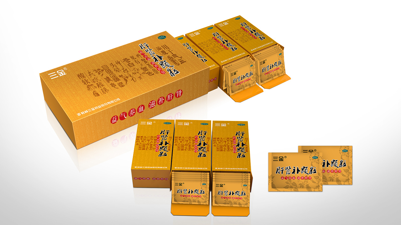 三金肝肾补颗粒|平面|包装|子洲文化 - 原创作品 - 站酷 (zcool)