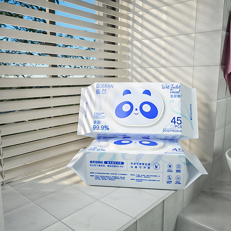 雀然 | 上新80抽湿厕纸视觉详情页